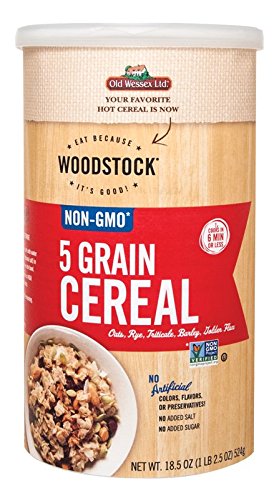 Woodstock 5 Grain Cereal - Case Of 12 - 18.5 Oz.