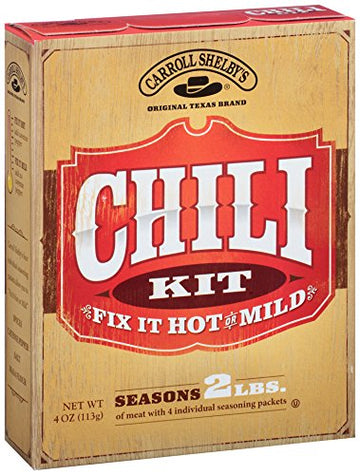 Carroll Shelbys Original Texas Chili Kit, 4-Ounce Boxes (Pack of 12)