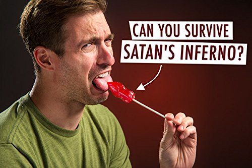 Flamethrower Candy Co Toe of Satan Lollipop, 2 Count Pack, Cream Color, Spicy Challenge Treat