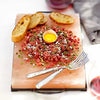 Himalite Himalayan Pink Salt Block & Metal Tray Set 12    x 8    x 1.5    for Cooking, Grilling, Cutting, and Serving with Himal