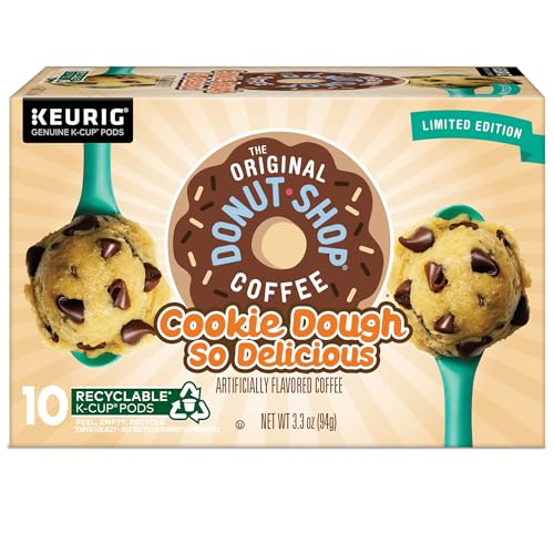 The Original Donut Shop Cookie Dough So Delicious Coffee, Single-Serve Keurig K-Cup Pods, 60 Count