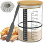 BRIRILINE Pro Sourdough Bread Starter Kit - 34 oz Jar, 5 Unique Features, Baking Supplies