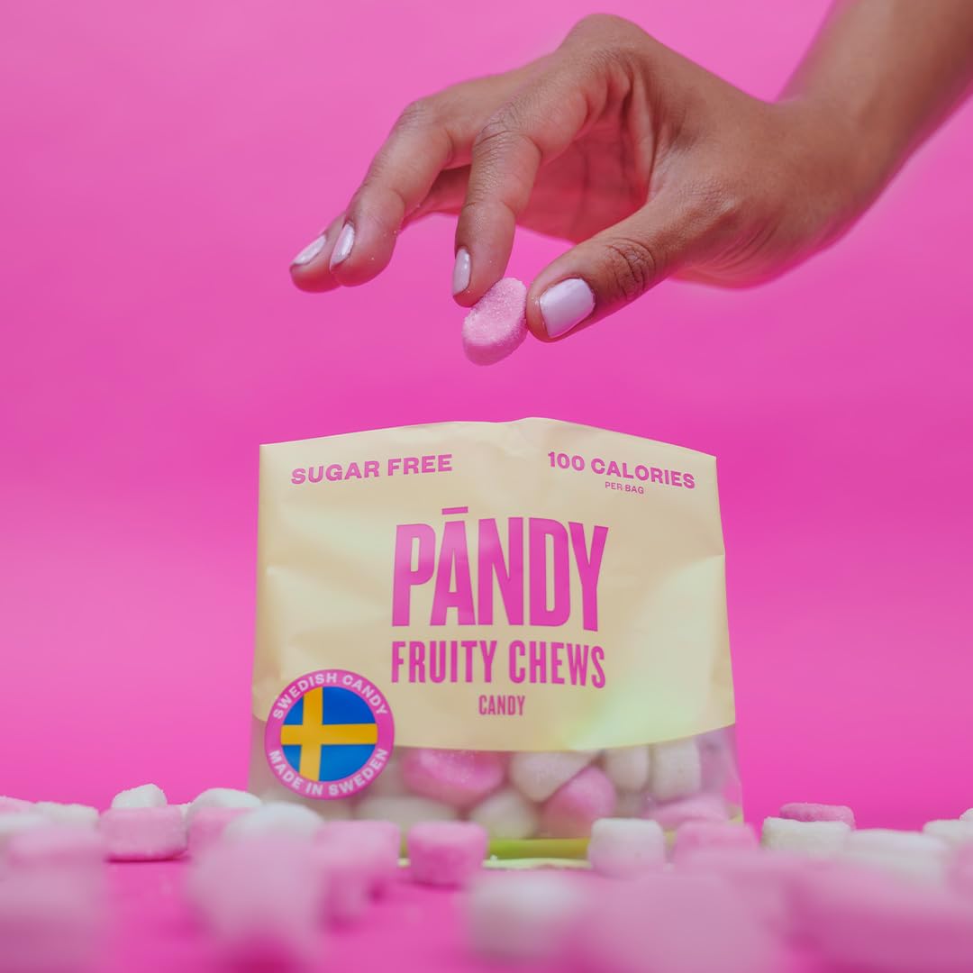 PÄNDY Sugar Free Swedish Candy Mix - 4 Flavors, Keto Friendly, 8 Pack of 1.8oz Gummy Snacks