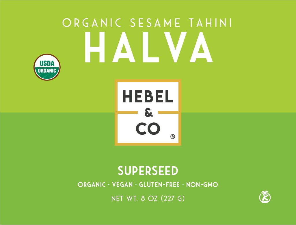 Hebel & Co Superseed Halva - 8 Oz | Certified Usda Organic, Gluten Free, Kosher & Vegan