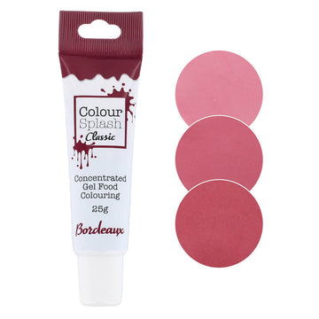 Colour Splash Food Colouring Highly Concentrated Gel Squeezy Tube, Edible Ingredients, Easy To Use, Transform Plain Cakes Into Bright, Eye-Catching Creations, Bordeaux, 25 G