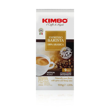 Kimbo Espresso Barista Whole Bean Coffee - Blended And Roasted In Italy - Medium Roast With A Natural Sweet Flavor - 2.2 Lbs Bag