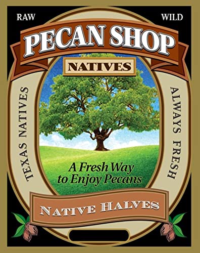 Pecan Shop Raw Unpasteurized Shelled Texas Native Pecans, Wild-Harvested And Tested Pesticide-Free Pecan Halves In Oxygen-Barrier Bag For Peak Freshness - 2 Lb