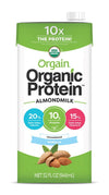Orgain Organic Plant Based Protein Almond Milk, Unsweetened Vanilla - Non Dairy, Lactose Free, Vegan, Gluten Free, Soy Free, No 