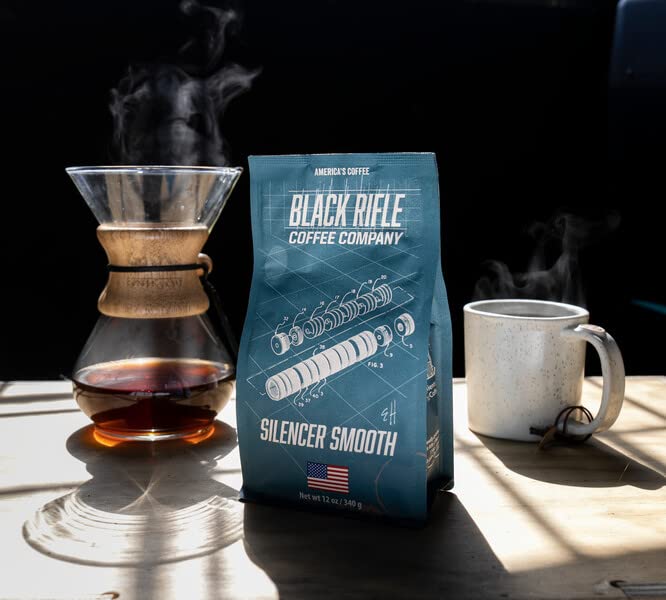 Black   Coffee Company Whole Bean Coffee - Silencer Smooth Light Roast, 12oz Bag, Made from Colombian & Brazilian Beans