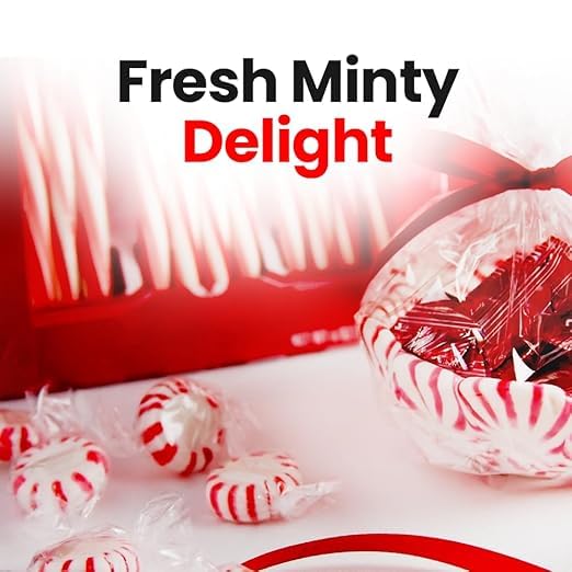 Sweetaholic Sugar Free Starlight Peppermint Candy | 2 Pound (160 Pcs Approx) | Made In Usa | Individually Wrapped | Bulk Hard Ca
