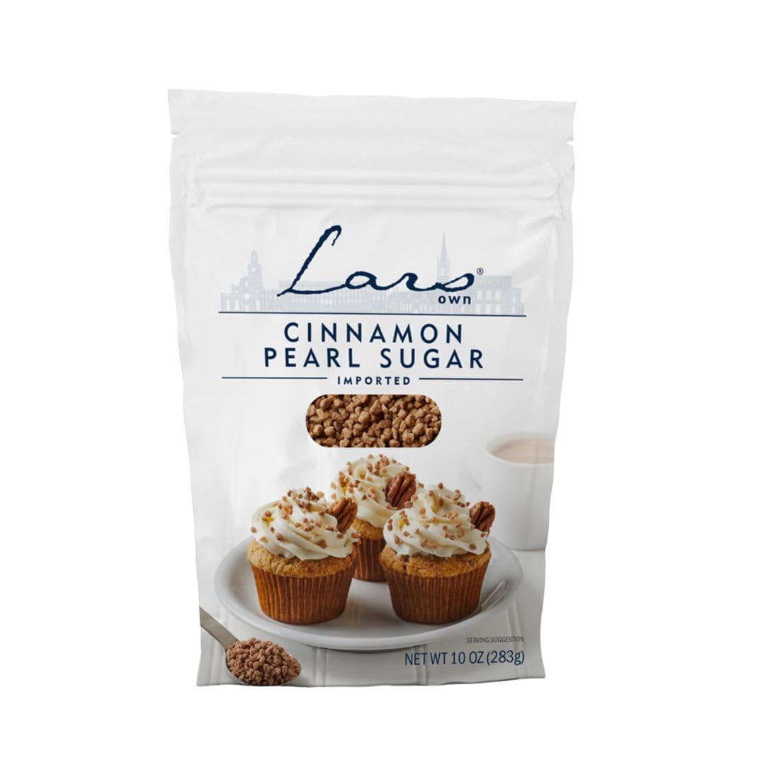 Lars Own Cinnamon Pearl Sugar - 10 Ounce (Pack of 2)