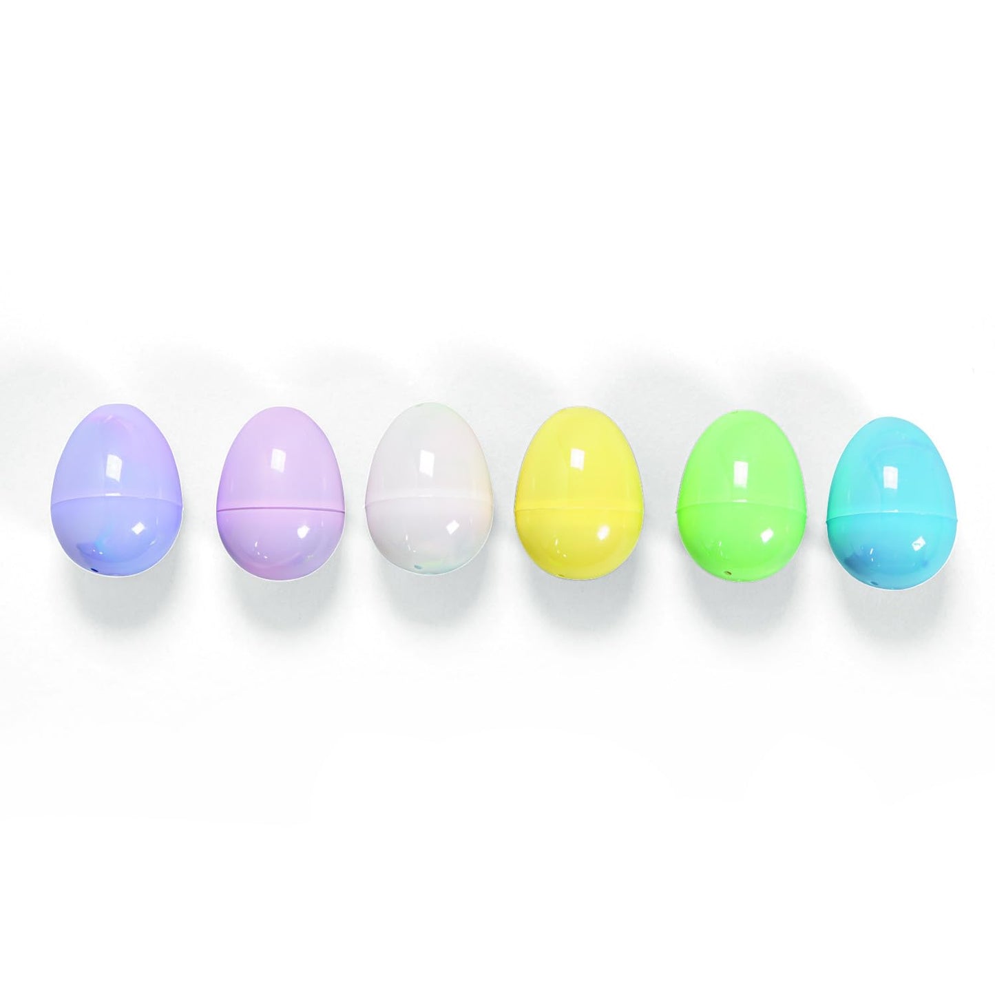 Fun Express Candy Filled Easter Eggs - 24 Count - Plastic - Pastel Colors - Easter Hunt Party Supplies