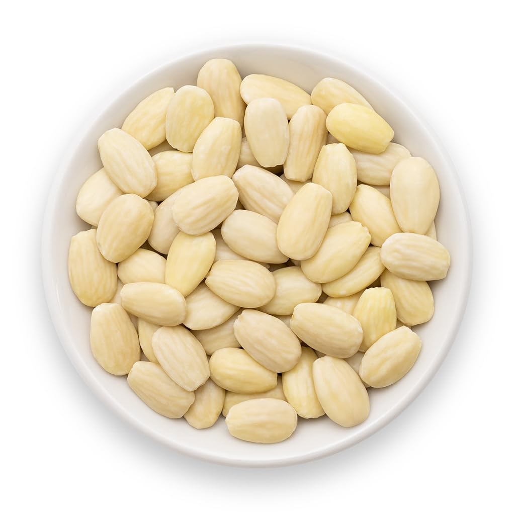 Mandelin Blanched Whole Almonds, 100% Almonds (2 Lb), Non-Gmo, Gluten Free, Vegan, Keto, Plant Based Diet Friendly, Kosher For Passover, Every Batch Tested For Quality