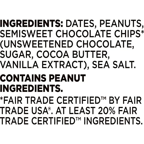 LÄRABAR Peanut Butter Chocolate Chip Fruit & Nut Bars, Gluten Free, 6 Count (Pack of 1)