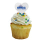 GRAPHICS & MORE Heart Cupcake Picks Toppers, Set of 6, Acrylic, Borough of Manhattan Community College, Model CUPT.HRT.ACR.6PK.CLCBMC500B