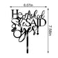 Qertesl He Asked She Said Yes Cake Topper-Acrylic Diamond Ring Cake For Wedding Enaggement Theme Party Cake Decorations,Bridal S
