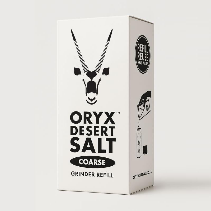 Oryx Desert Salt Coarse Refill Box - 8.8oz - Organic Desert Salt for Refillable Grinders