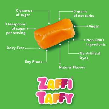 Zollipops Clean Teeth Taffy Variety Pack, 14Pcs, Assorted, 3 Oz (Pack Of 1) - Enjoy Natural Fruit Flavors For A Dental-Friendly
