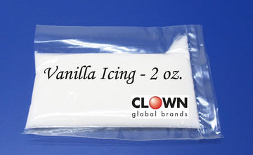 Clown Global Brands Vanilla Icing | 198Ct - 2Oz Packets Per Case | Tear Open Built In Spout | Gluten Free | Vegan | Perfect For