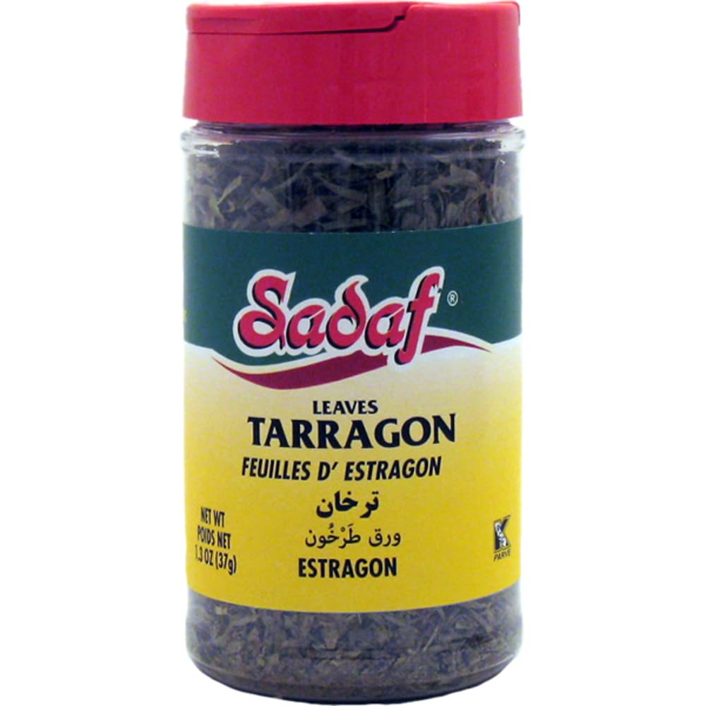 Sadaf Tarragon Leaves - Dried Tarragon Herb for Cooking and Food Seasoning - Natural, Vegan, Kosher, Halal - Estragon - 1.3 Oz B