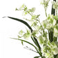 Nearly Natural Dancing Lady Orchid Liquid Illusion Silk Flower Arrangement
