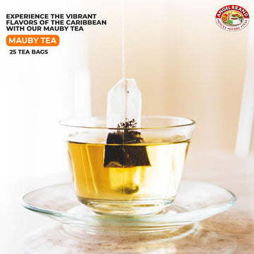 Angel Brand Mauby Bark Tea Bags 25 – Natural Herbal Mauby Tea For Digestion & Natural Remedies
