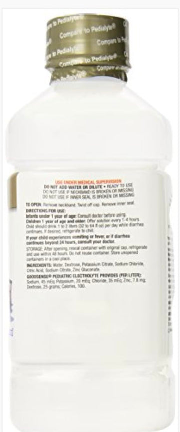 Goodsense Electrolyte Solution, Pediatric Oral Electrolyte Quickly Replenishes Fluids, Zinc, And Electrolytes Lost During Diarrh