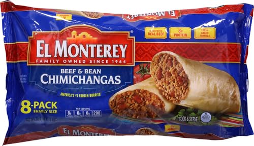 El Monterey Beef and Bean Chimichangas, 32 Oz