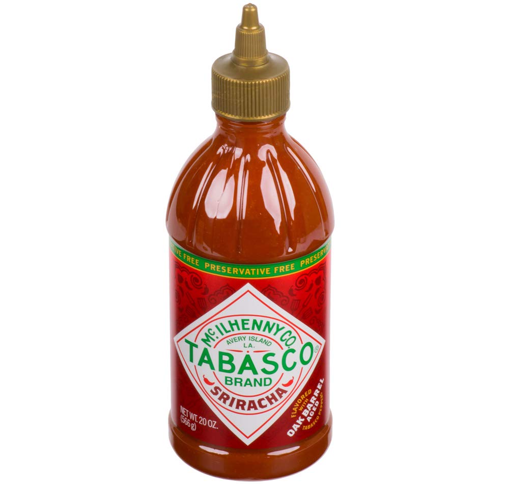 Tabasco Preservative Free Dark Barrel Aged Sriracha Hot Sauce 6 Bottles 20 Oz.
