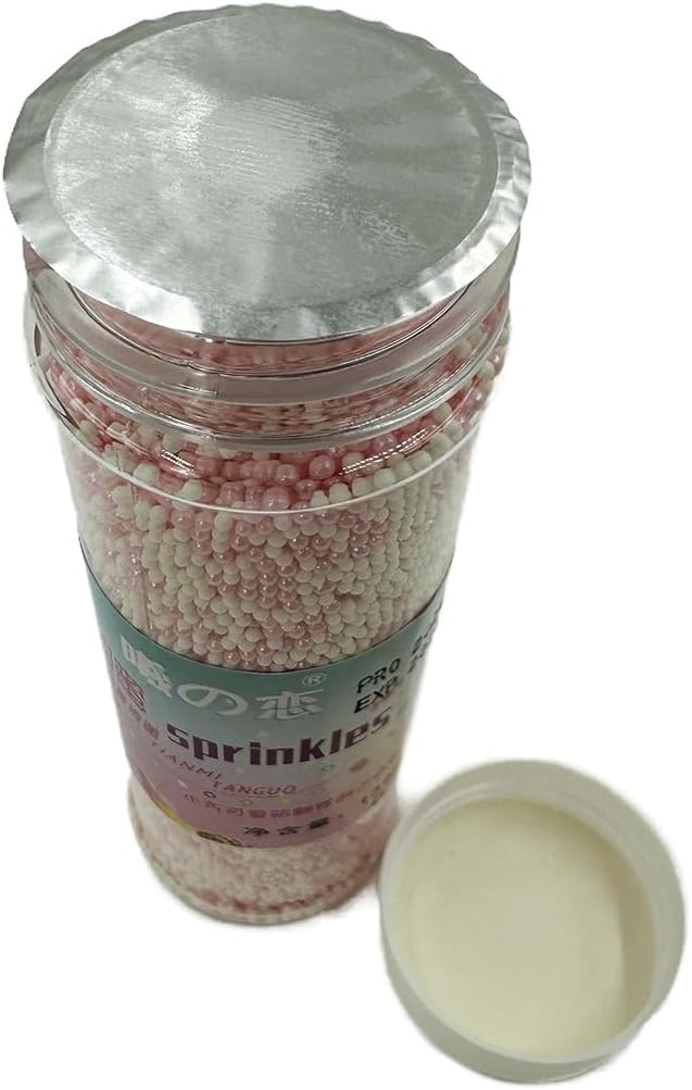 Pink White Sprinkles, 2Mm Mini Pearls Ball Valentines, Cake Sprinkles, Gluten Free, Cookies, Chocolate, Fondant, Princess Toppin