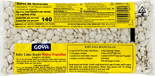 Goya Foods Baby Lima Beans, Dry, 16 Ounce (Pack Of 24)
