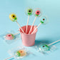 Flower Candy Lollipops - Individually Wrapped Suckers Bulk - Net Wt 8Oz (Approx. 29 Pops)