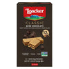 Loacker Classic Dark Chocolate Wafers - Premium Crispy Wafer Cookies with Dark Chocolate Cream Filling - Multipack of 12 Snack P