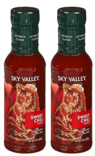Sky Valley Sweet Chili Sauce - Mild Heat, Thai Sweet Chili Sauce, Use As Eggroll Or Spring Roll Sauce, Gluten-Free, Plant-Based,