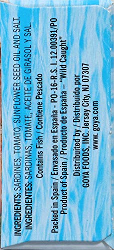 Goya Foods Premium Sardines In Tomato Sauce, 4.25 Ounce (Pack Of 25)