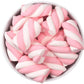 The Hampton Candy Company Pink & White Marshmallow Twists, 8.8 Oz. Bag, Pink Candy, Bulk Marshmallows, Docile sold by The Hampto
