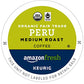 AmazonFresh Organic Fair Trade K-Cups, Peru Medium Roast, 80 Count, Compatible with Keurig K-Cup Brewer