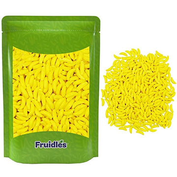Fruidles Bananarama Banana Candy Runts, Hard Candy Treats, Kosher Certified, Family Size Party Bag (Yellow Banana Runts, 2 Pounds)