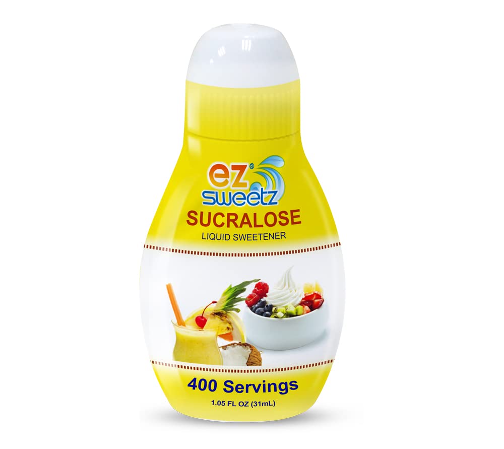 EZ-Sweetz (2 Pack 1.05oz - Liquid Sweetener 400 Servings/Bottle)