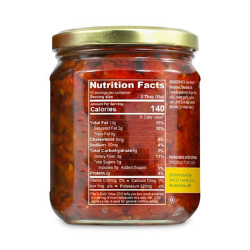 Sun-Dried Tomatoes in Oil, 16oz (Pack of 2) Julienne Cut with Herbs by CALIFORNIA SUN DRY | Gluten-Free and Antioxidant Rich