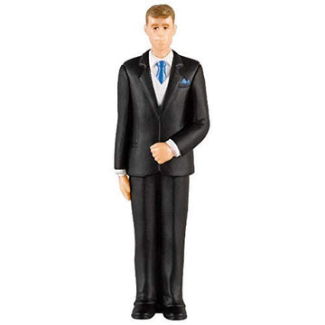 Amscan Cake Topper Brown Groom Pl, 4 1/2'', Multicolored