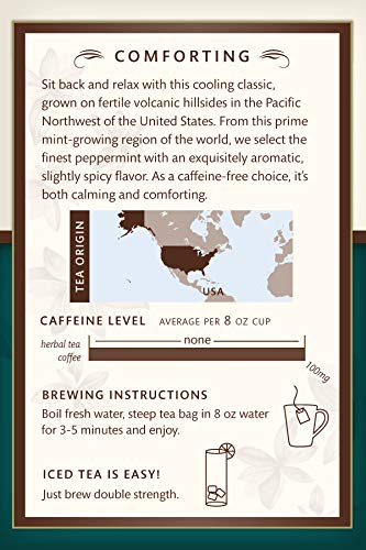 Choice Organic Teas Herbal Tea, 3 Boxes Of 16 (48 Tea Bags), Peppermint, Caffeine Free