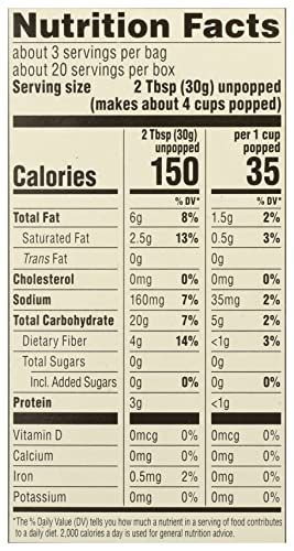 365 By Whole Foods Market, Organic Microwave Popcorn, 21 Ounce
