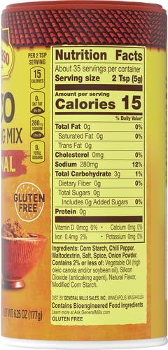 Old El Paso Taco Seasoning, Original, Large Size, 6.25 oz.