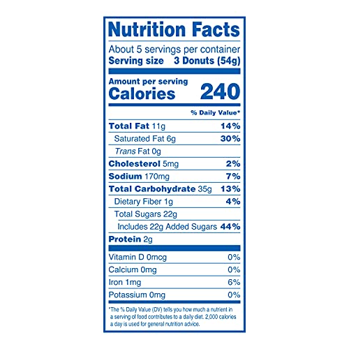 Hostess Donettes Mini Donuts, Crunch, 9.5 Ounce (Pack of 6)
