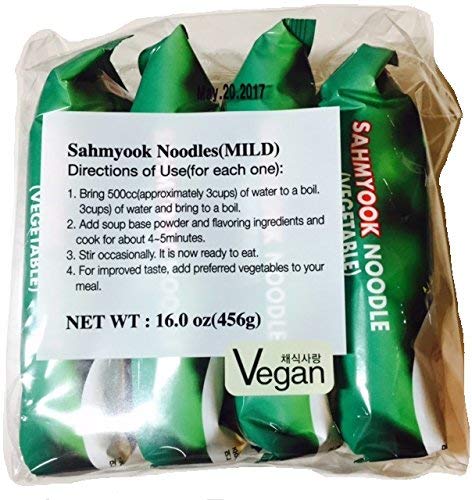 Sahmyook Mild Vegan Ramen, 4 Ounce (4 Pack)