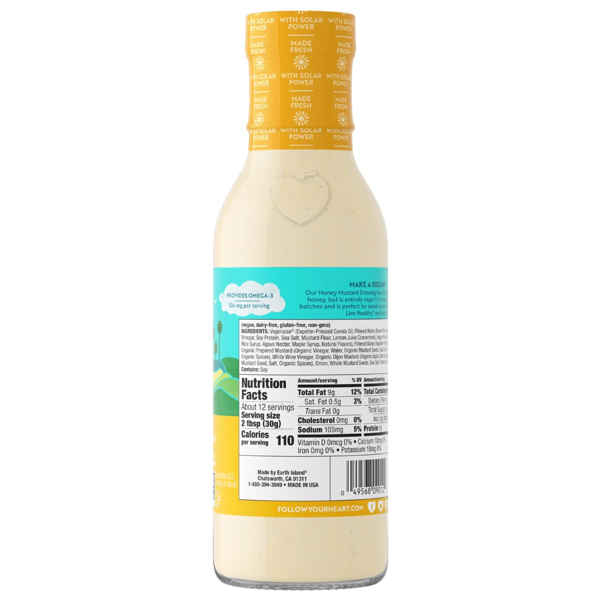 Follow Your Heart Dressing Honey Mustard, 12 oz