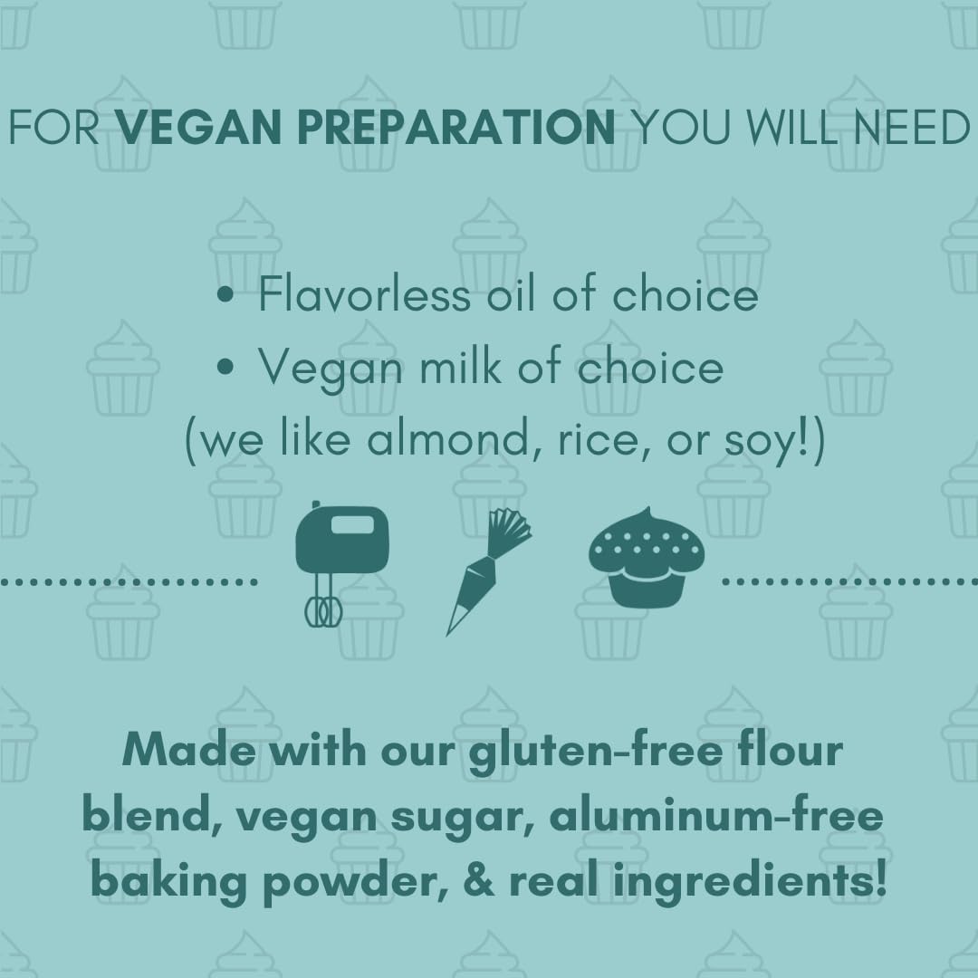 LillyBean Gluten Free Chocolate Cupcake Mix - Dairy & Soy Free, Vegan - 13 oz