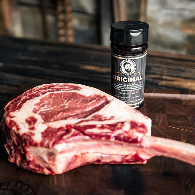 Bearded Butchers Blend Original Seasoning, 6 Oz Shaker - All-Purpose Spice For Meats, Veggies, Soups, Sandwiches, Eggs, Fries -