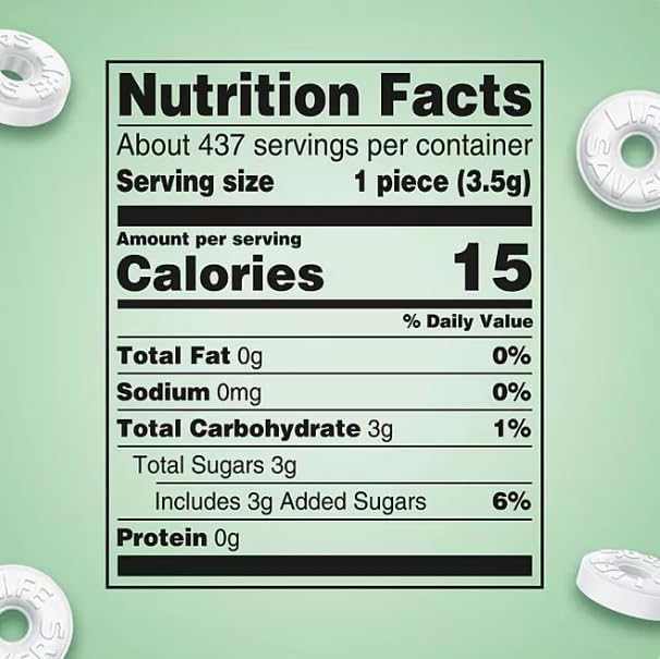 Generic Life-Savers Wint O Green Mints, Holiday Candy, 3.5 lbs Bulk Pack, Individually Wrapped, Perfect for Every Occasion